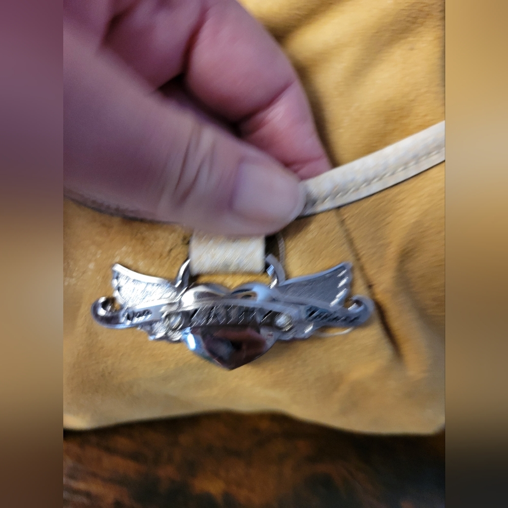 Kathy Van Zeeland shoulder Bag silver tone hardware-yellow - Picture 3 of 16